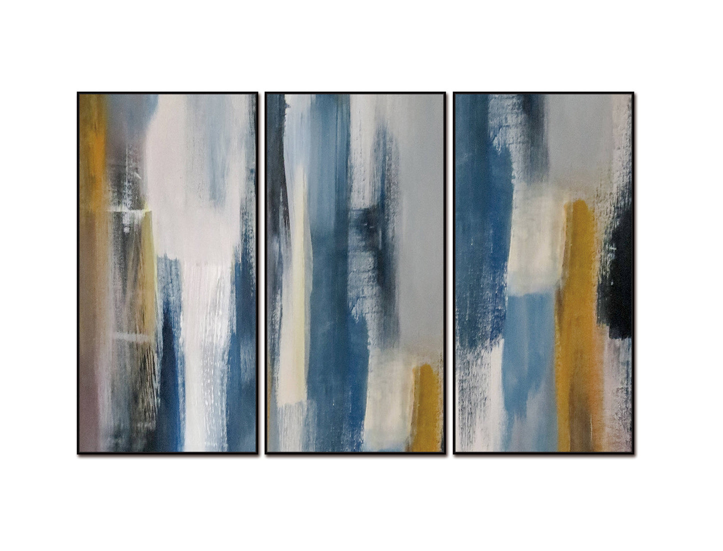 Indie 3 Piece 48" x 24" (each) Canvas Wall Art in Multicolor by Whiteline Modern Living