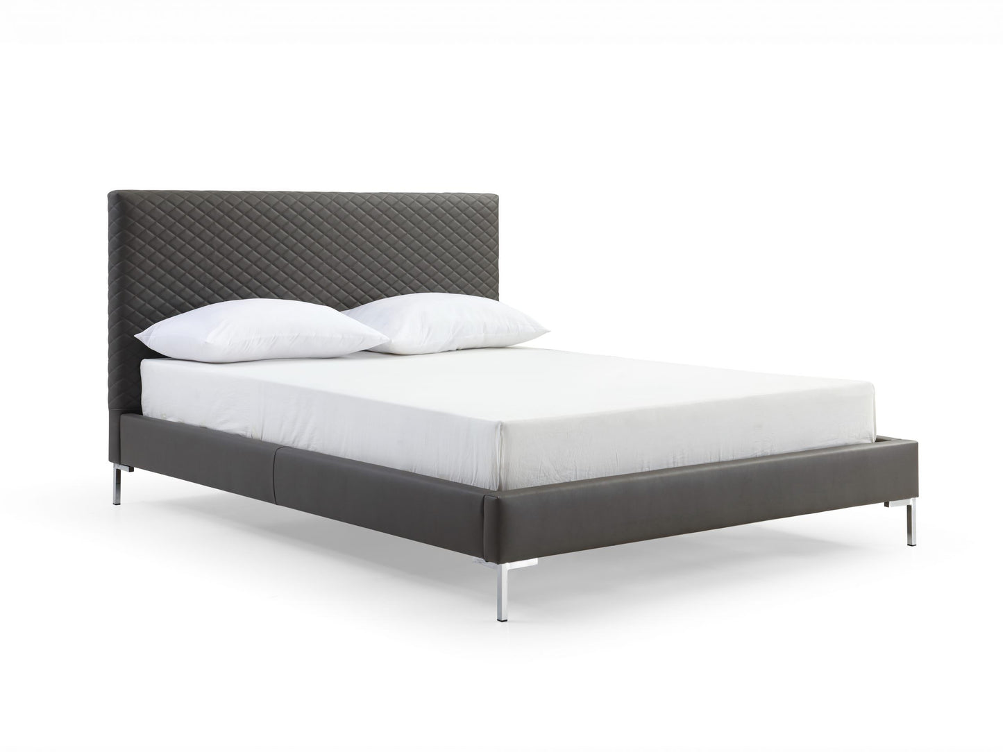 Whiteline Liz Queen Bed in Dark Gray BQ1689P-DGRY