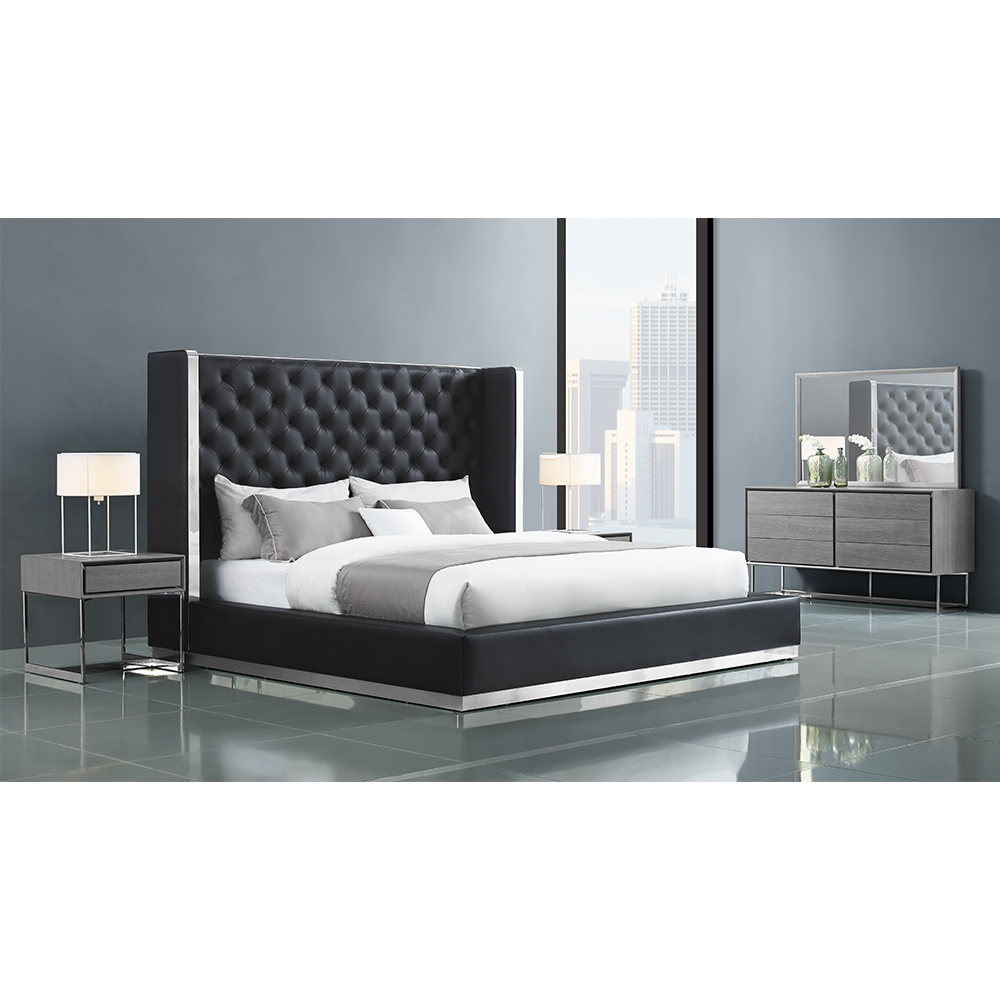 Abrazo King Bed in Black