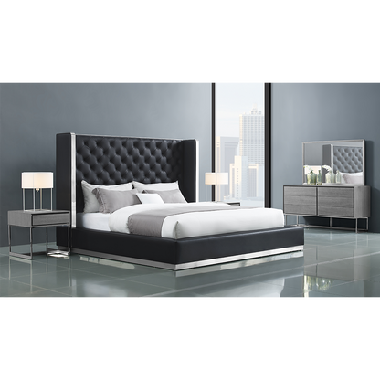 Abrazo King Bed in Black