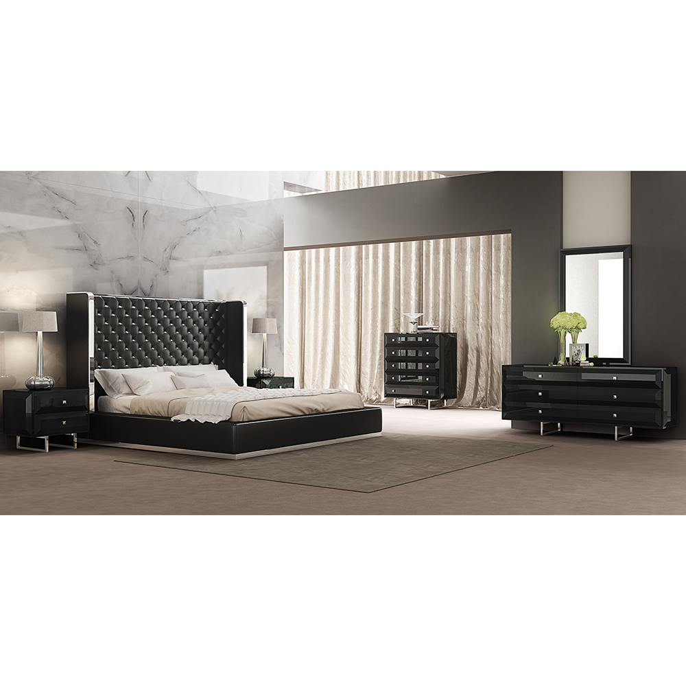 Abrazo King Bed in Black