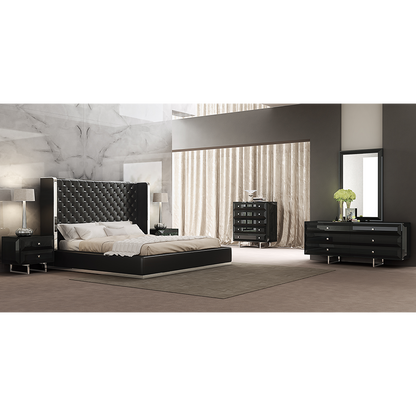 Abrazo King Bed in Black