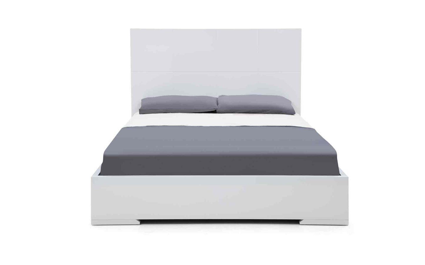 Anna Queen Bed in High Gloss White