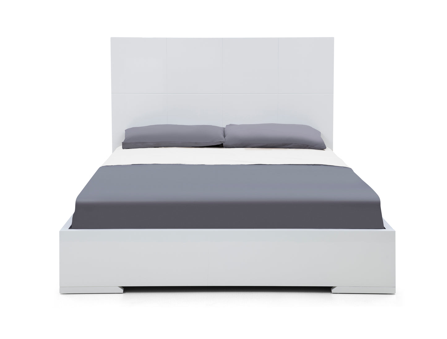 Anna Queen Bed in High Gloss White