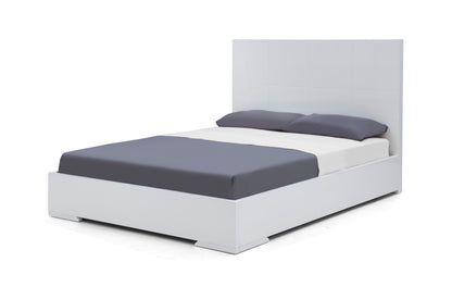 Anna Queen Bed in High Gloss White