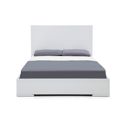 Anna Queen Bed in High Gloss White