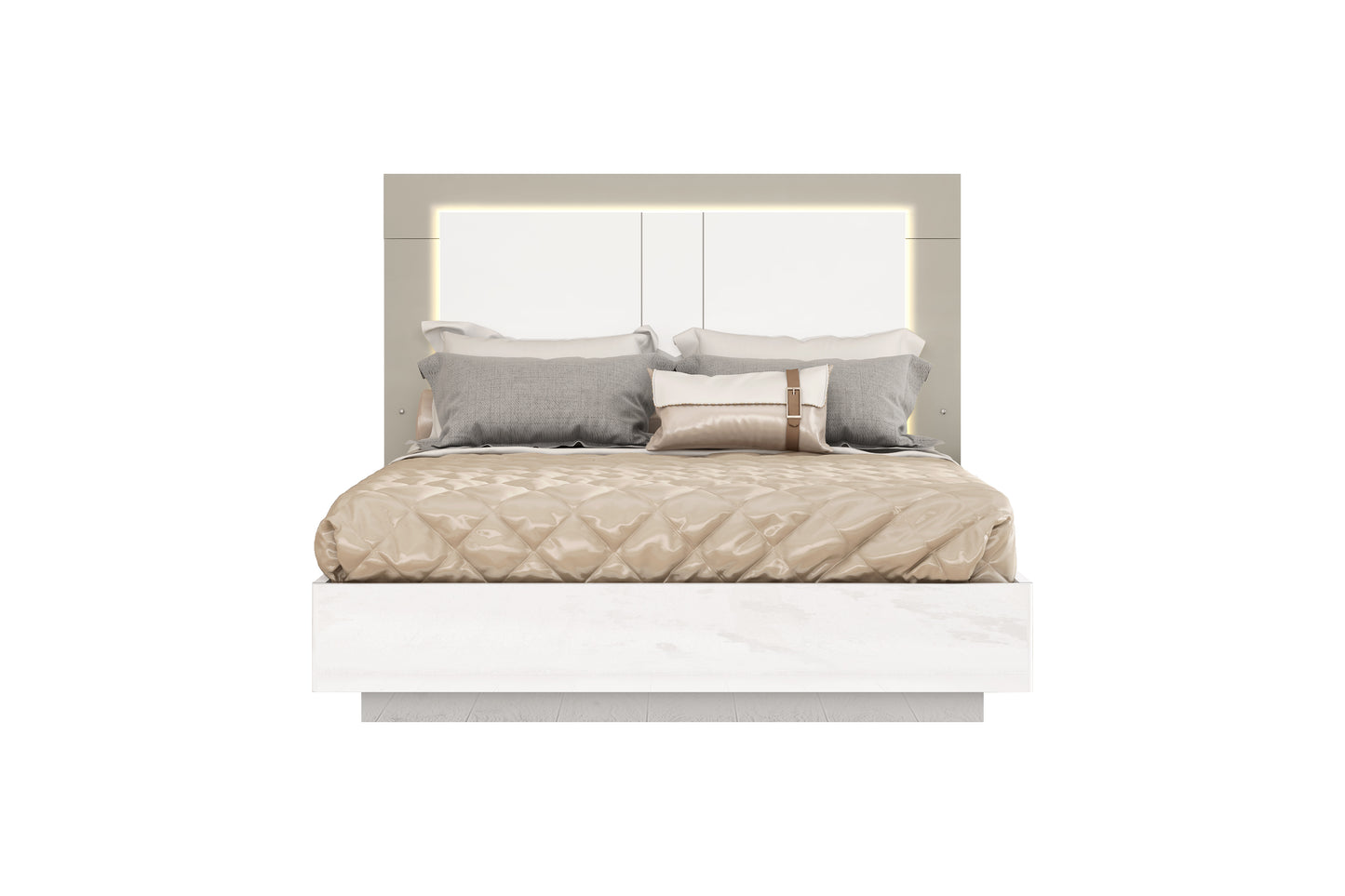 Daisy Queen Bed in White