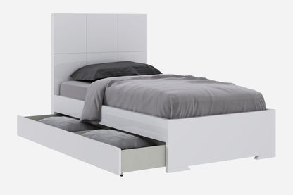 Anna Twin Bed in High Gloss White