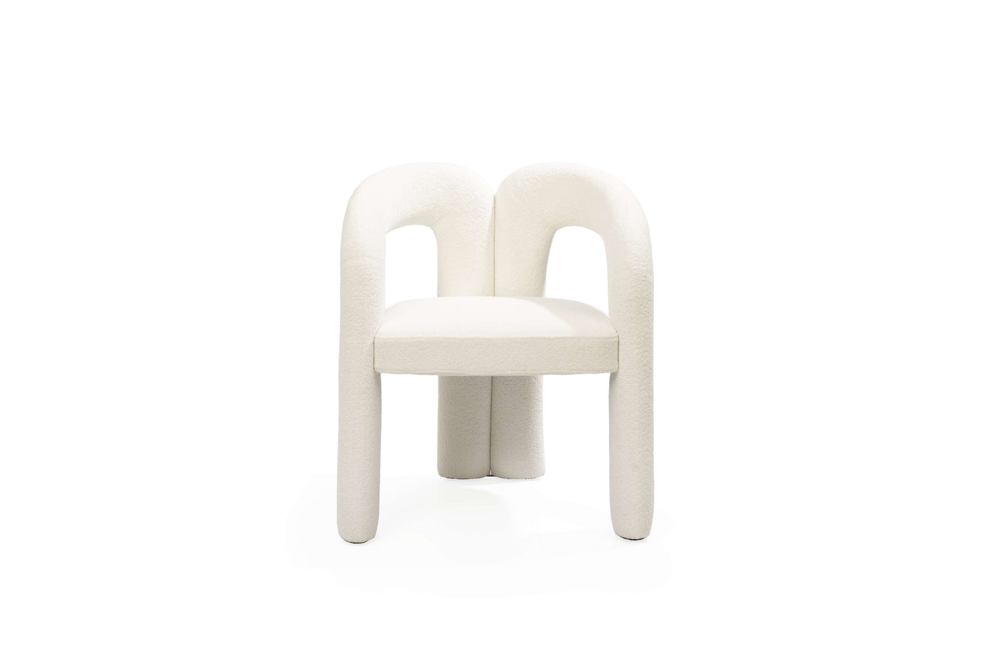 Contemporary Mirage Dining Chair with Sculpted Design