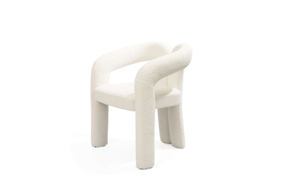 Contemporary Mirage Dining Chair with Sculpted Design