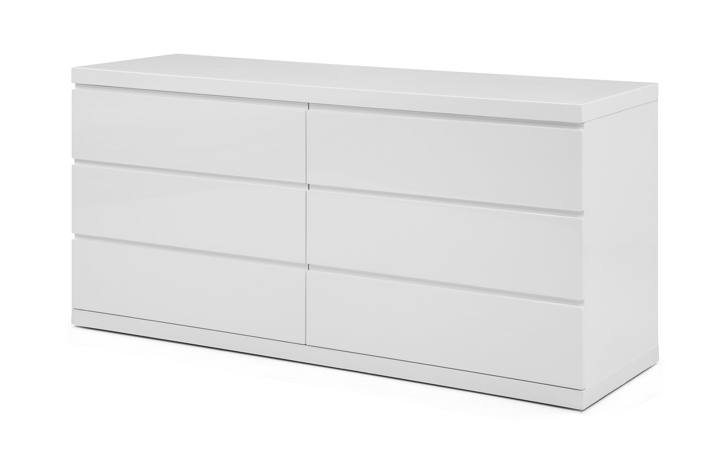 Anna Double Dresser in High Gloss White