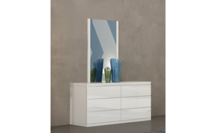 Anna Double Dresser in High Gloss White