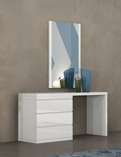 Anna Single Dresser in High Gloss White