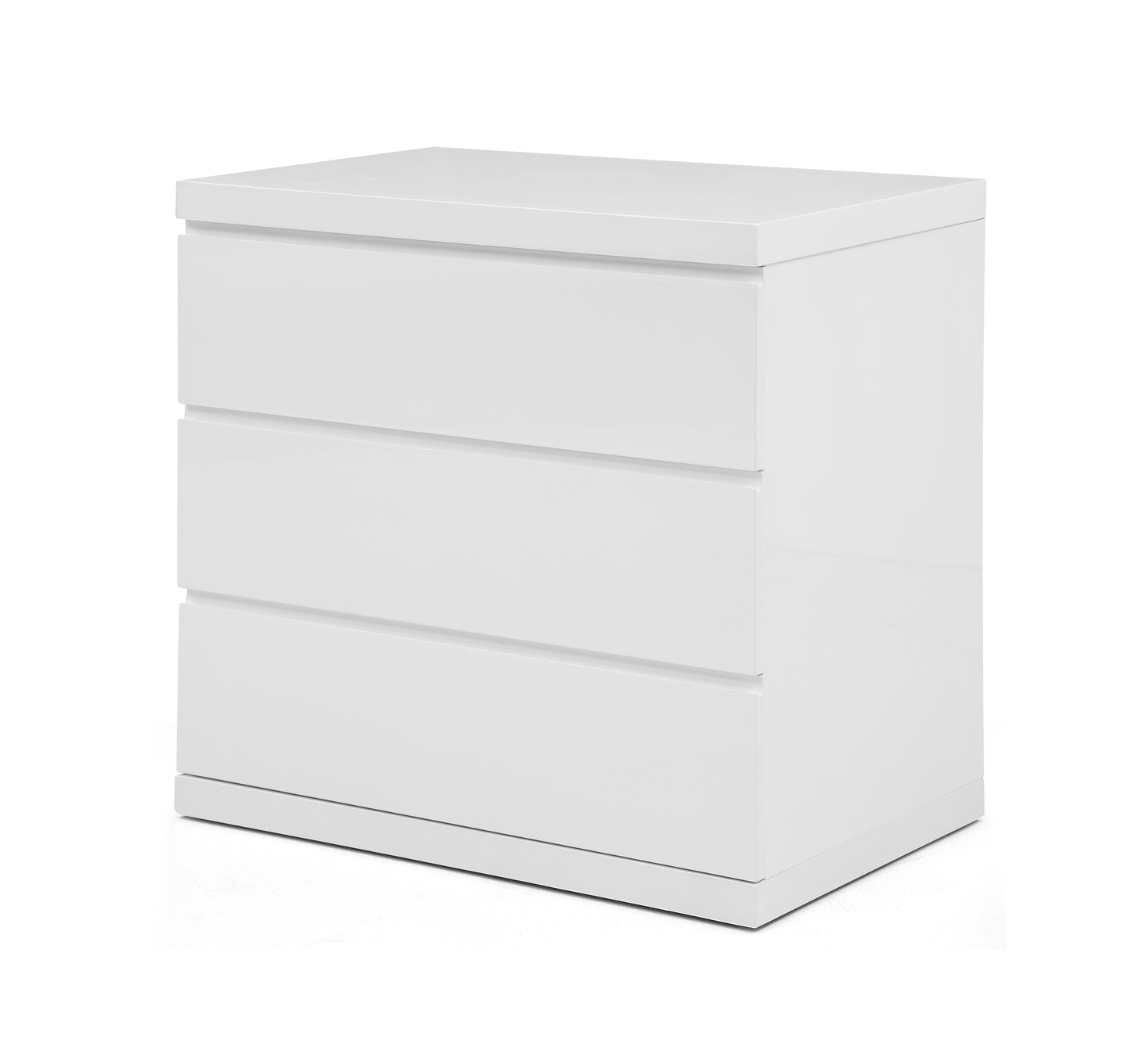 Anna Single Dresser in High Gloss White