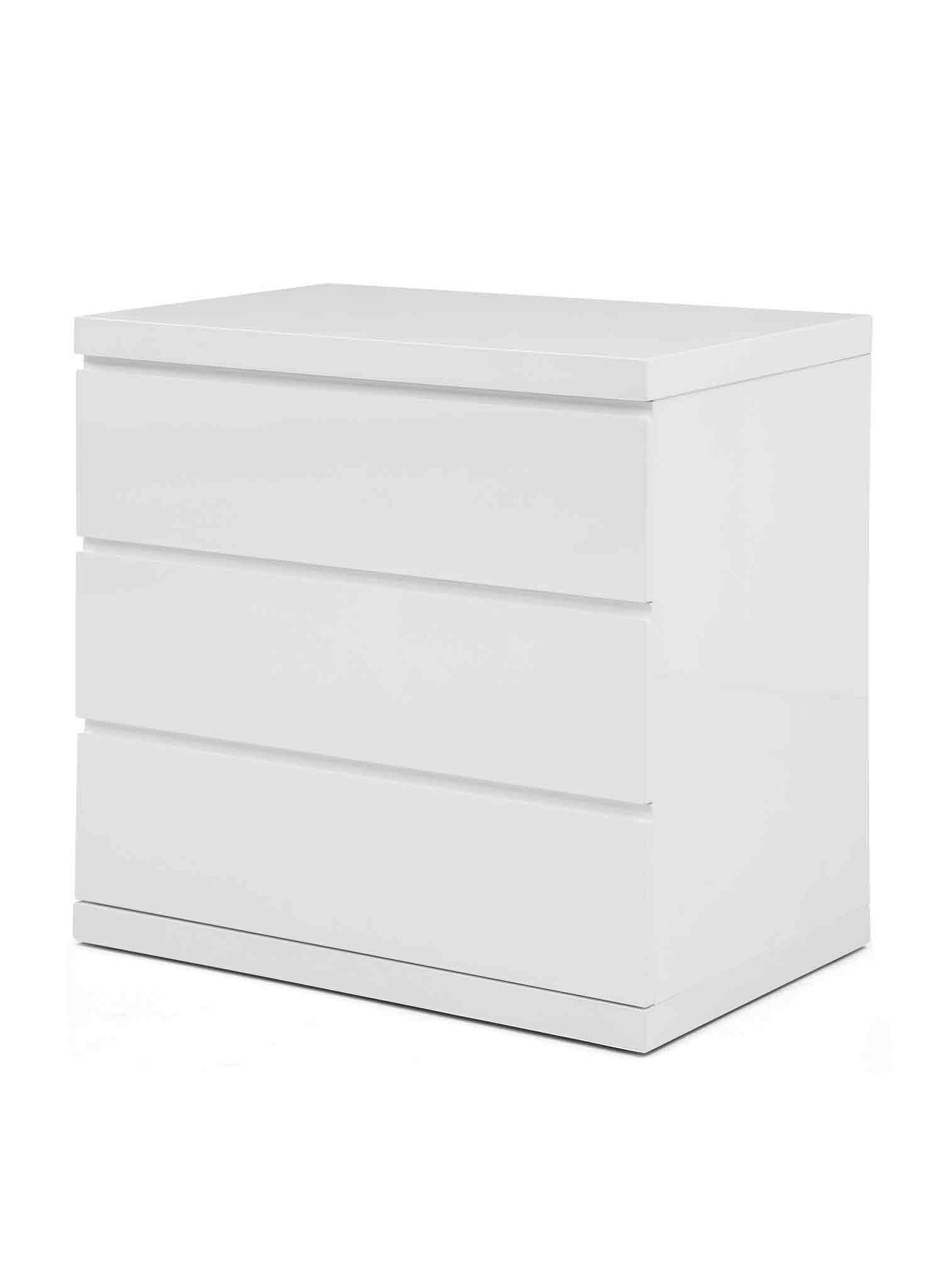 Anna Single Dresser in High Gloss White