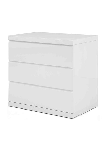 Anna Single Dresser in High Gloss White