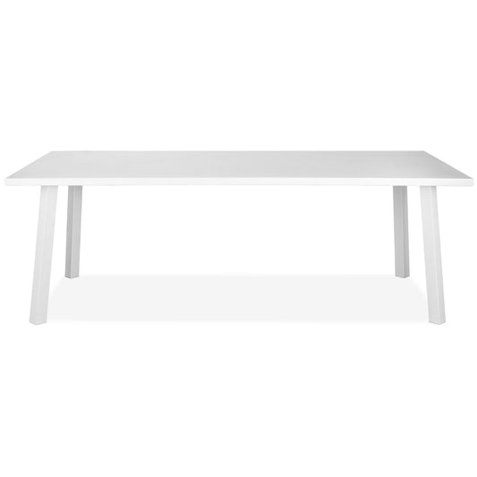 Rio Indoor Outdoor 87" Dining Table in White Aluminum by Whiteline Modern Living