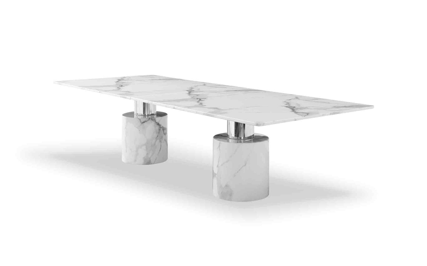 Elegant Geneva Dining Table – Timeless White Finish