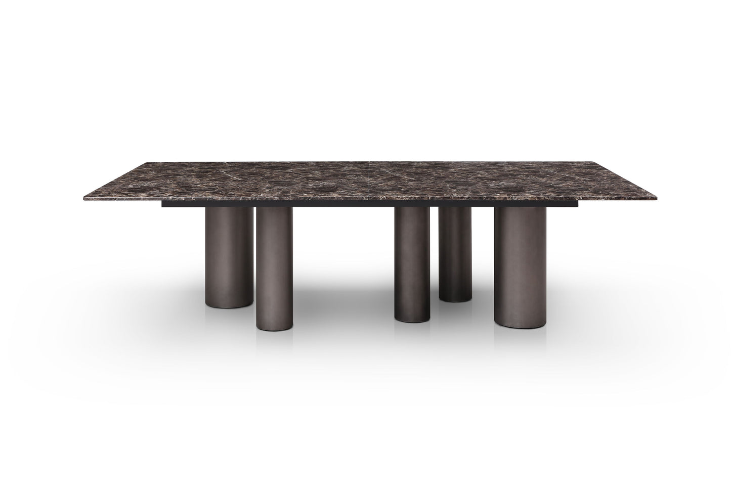 Envie Luxury Dining Table – Marble & Black Bronze Elegance