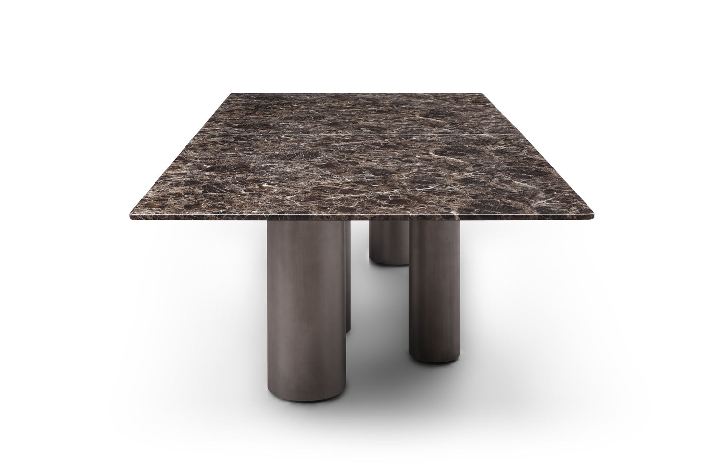 Envie Luxury Dining Table – Marble & Black Bronze Elegance