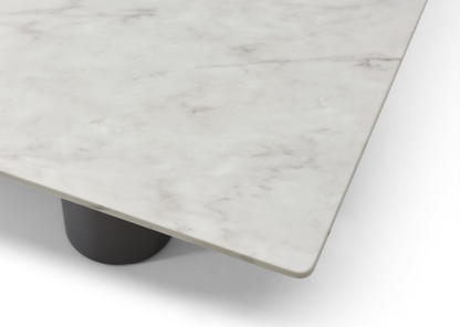 Envie Luxury Dining Table – Marble & Black Bronze Elegance