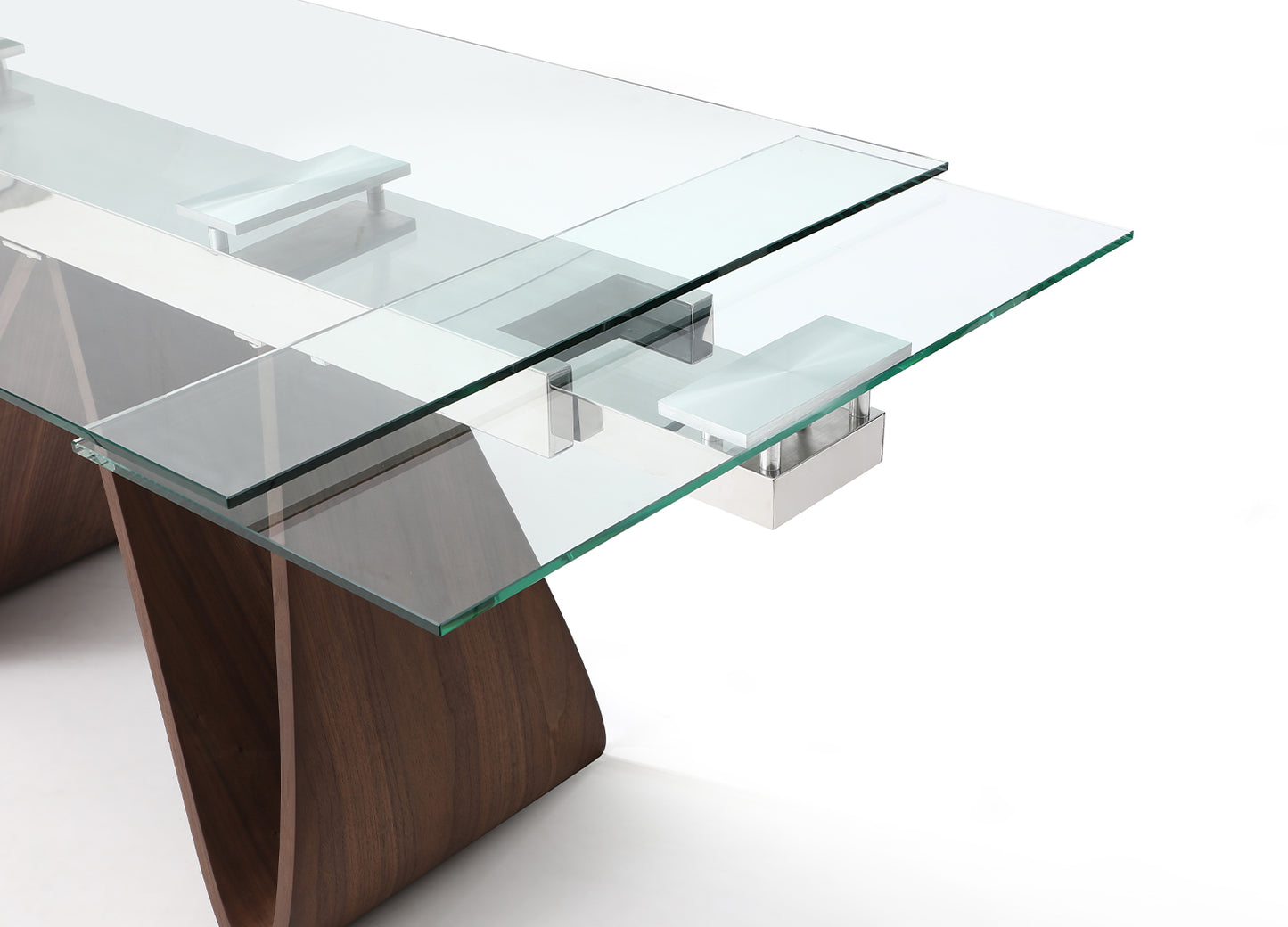 Whiteline Modern Living Emory Extendable Dining Table - DT1881-WLT