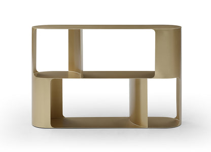 Knox Console Table in Brushed Gold Metal by Whiteline Modern Living