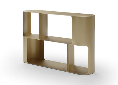 Knox Console Table in Brushed Gold Metal by Whiteline Modern Living