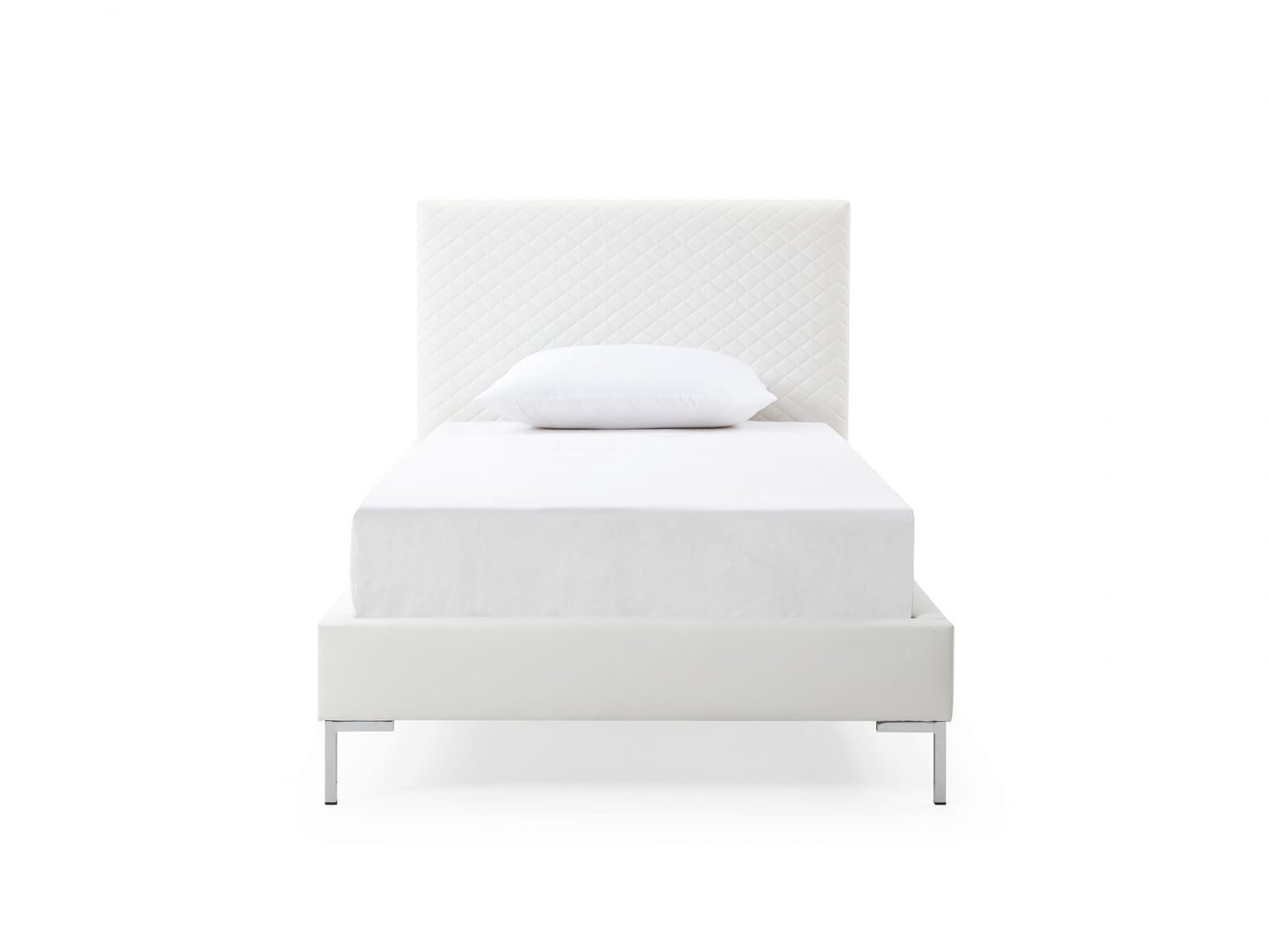 Whiteline Liz Twin Bed in White BT1689P-WHT