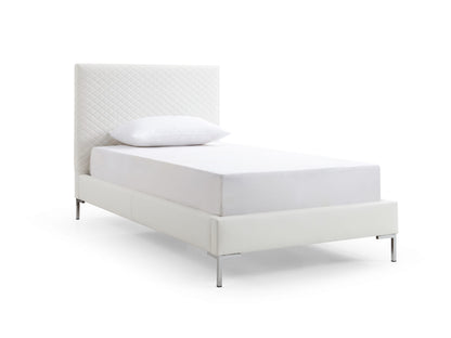 Whiteline Liz Twin Bed in White BT1689P-WHT