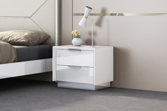 Navi Nightstand in White