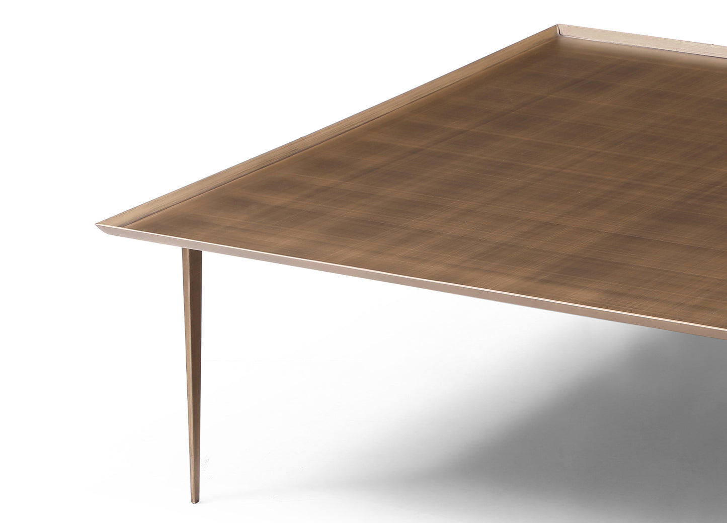 Nia Coffee Table in Brushed Bronze Metal by Whiteline Modern Living