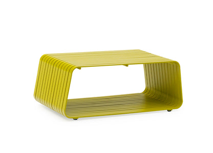 Ocean Indoor Outdoor Coffee Table in Powder Coated Green Aluminum by Whiteline Modern Living