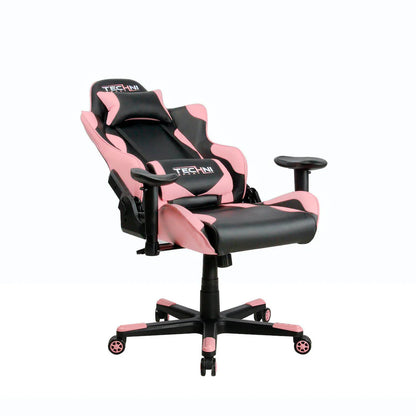 Techni Sport TS-4300 Pink Ergonomic High Back Racer Style PC Gaming Chair