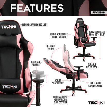 ProGamer2 Pink Gaming Chair