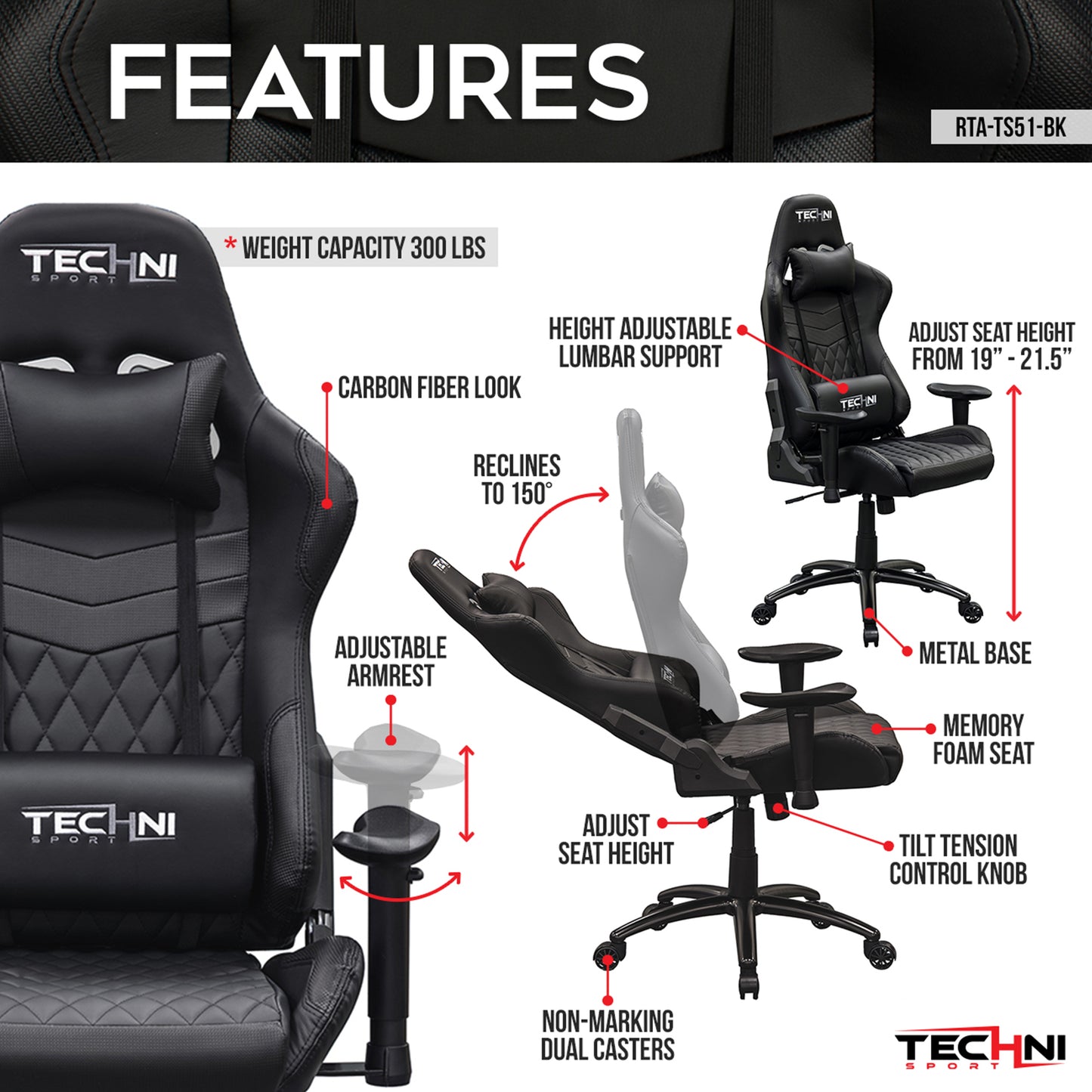 GG Black Gaming Chair