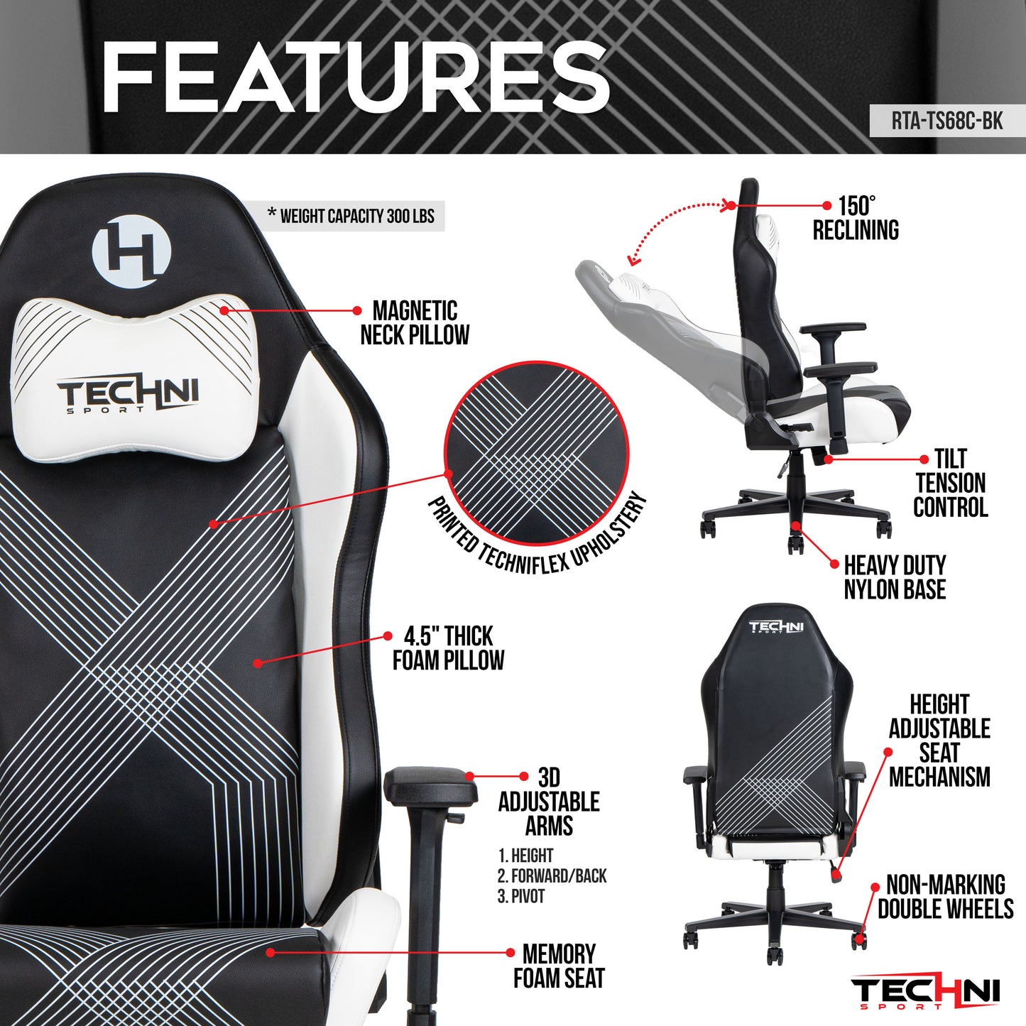 Comfort Edge Black Gaming Chair