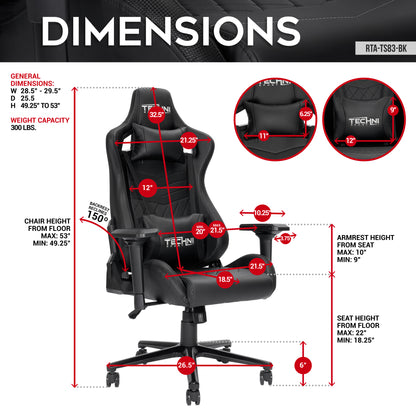 GameMaster Black Gaming Chair