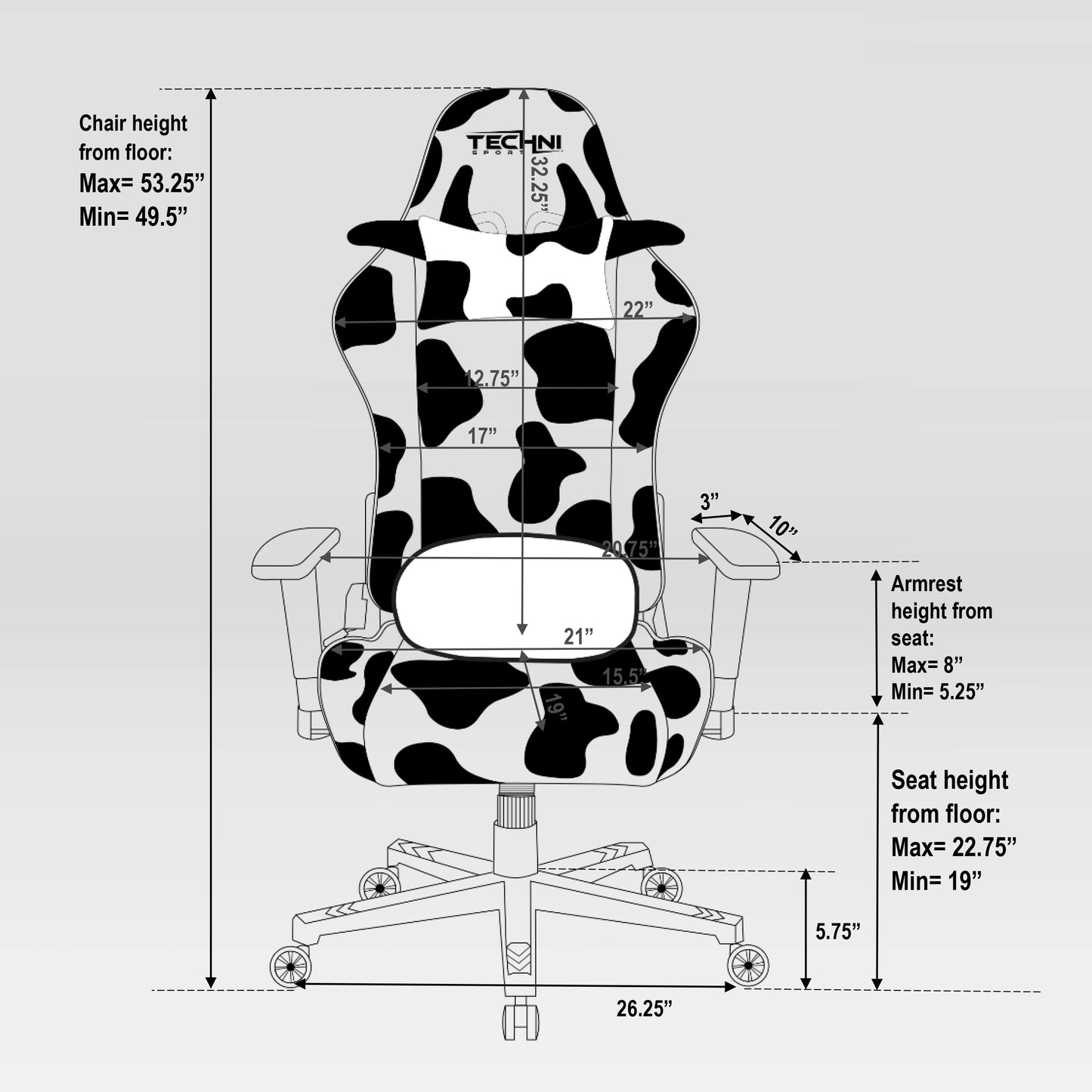 Cow Gaming Chair