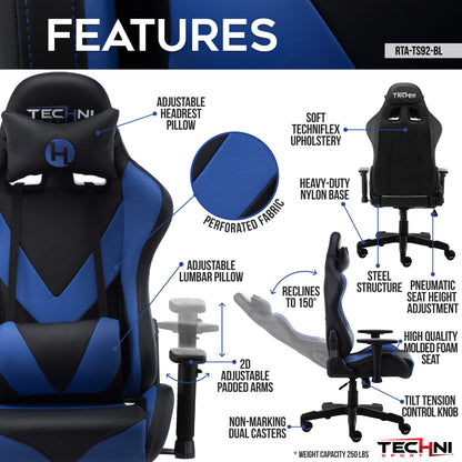 ProGamer2 Blue Gaming Chair