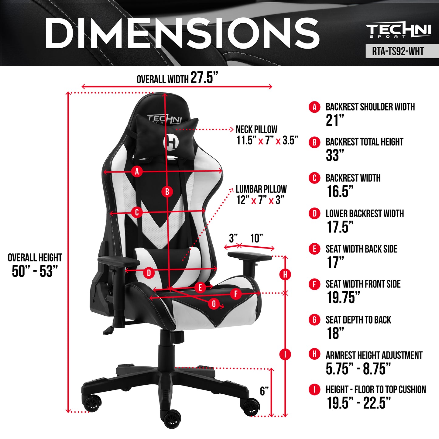 ProGamer2 White Gaming Chair