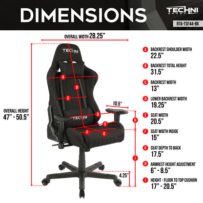 Echo Black Gaming Chair