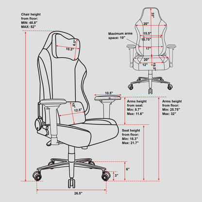 Orion Beige Gaming Chair