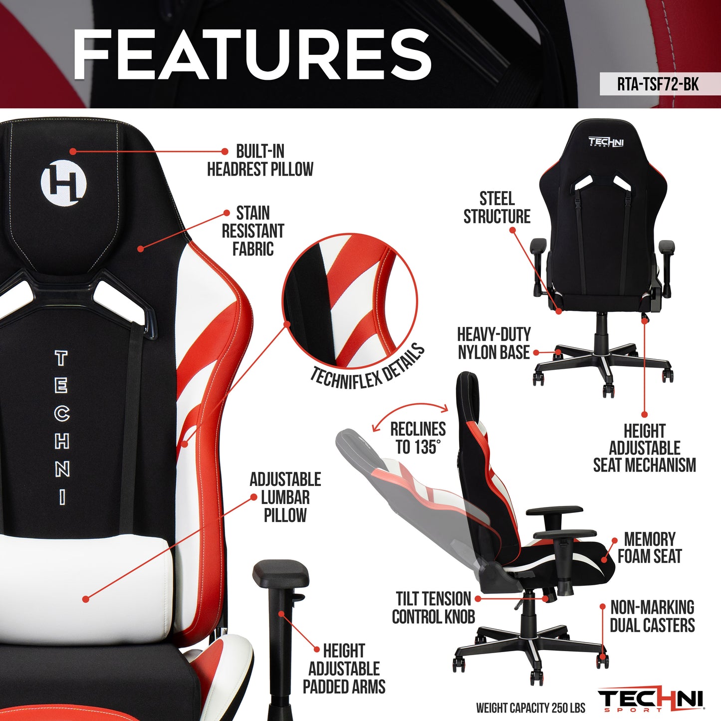 Echo 2 Black Gaming Chair