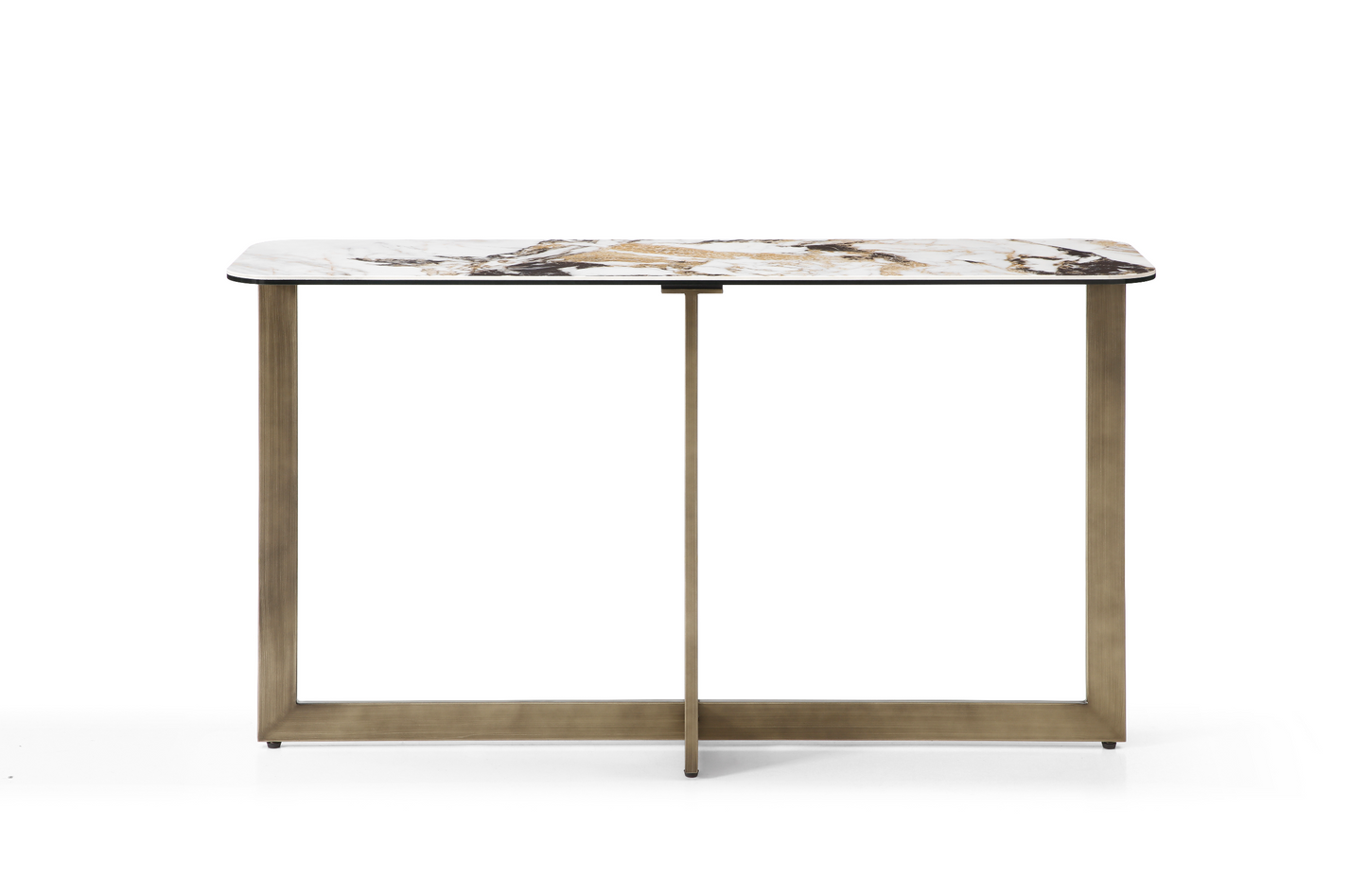 Whiteline Nala Console CO1883-WHT/BLK/GLD