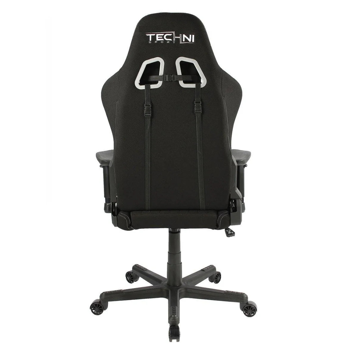 Techni Sport TS-F44 Black Fabric Ergonomic High Back Racer Style PC Gaming Chair