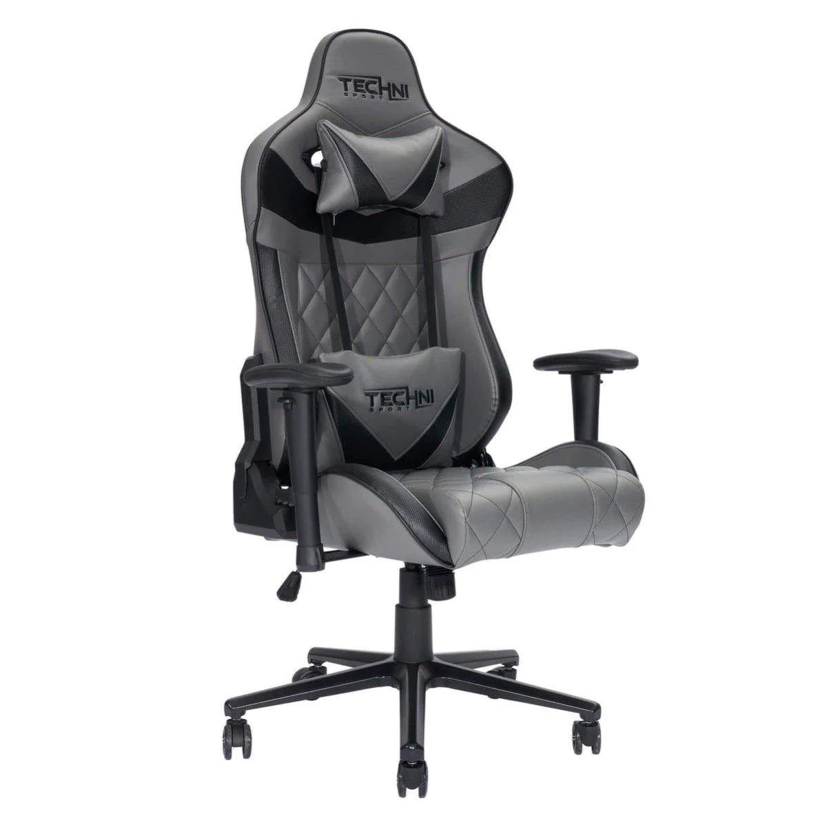 Techni Sport XL Gray Ergonomic Gaming Chair