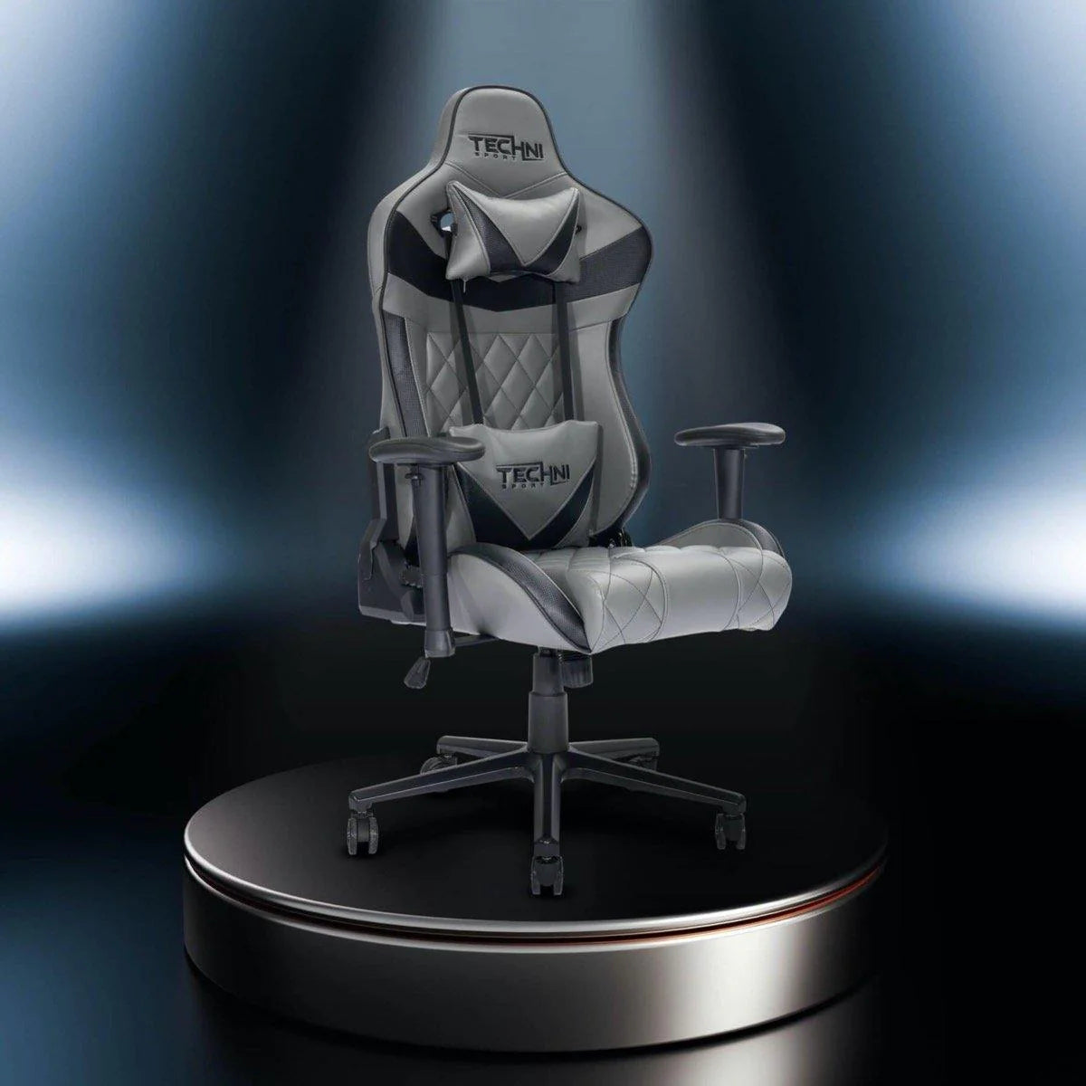 Techni Sport XL Gray Ergonomic Gaming Chair