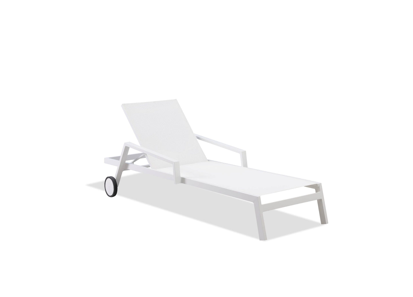 Whiteline Modern Living Bondi Outdoor Chaise in White (Set of 2) CL1534-WHT