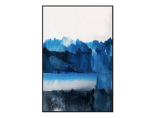 Azul 40" x 60" Canvas Wall Art in Blue & Multicolor by Whiteline Modern Living